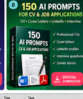 150 AI Prompts for CV & Job Applications