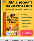 250 AI Prompts for Marketing & Sales